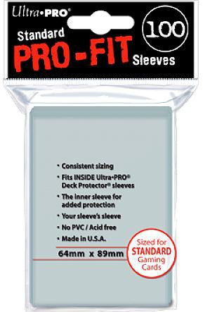 Ultra Pro Card Supplies Pro-Fit Clear Standard Card Sleeves 100 Count - ToyWiz Ultra Pro Card Supplies Pro-Fit Clear Standard Card Sleeves 100 Count - ToyWiz