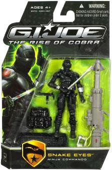 Gi Joe The Rise Of Cobra Snake Eyes 3 75 Action Figure Ninja