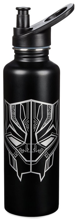 Justice black metal star/logo Water Bottle