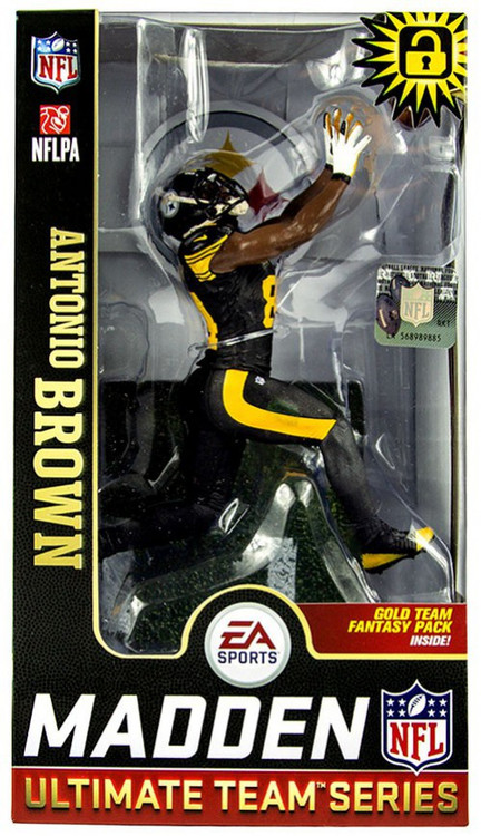 Mcfarlane Toys Nfl Pittsburgh Steelers Ea Sports Madden 19 Ultimate Team Series 1 Antonio Brown 7 Action Figure Black Pants Toywiz - custom white goku pants roblox