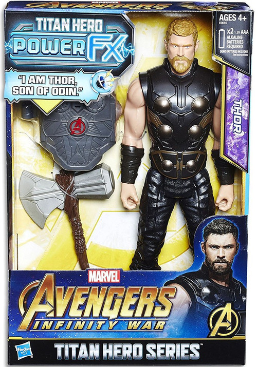 Marvel Avengers Infinity War Titan Hero Series Power FX Thor 12 Action  Figure Hasbro - ToyWiz