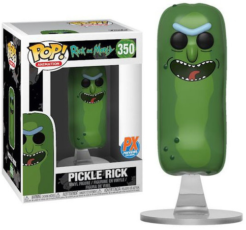Toy Funko POP Animation: Rick and Morty Pickle Rick Vinyl Figure #333 NEW