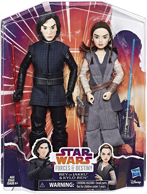 Star Wars Forces of Destiny Rey Kylo Ren Action Figure 2-Pack