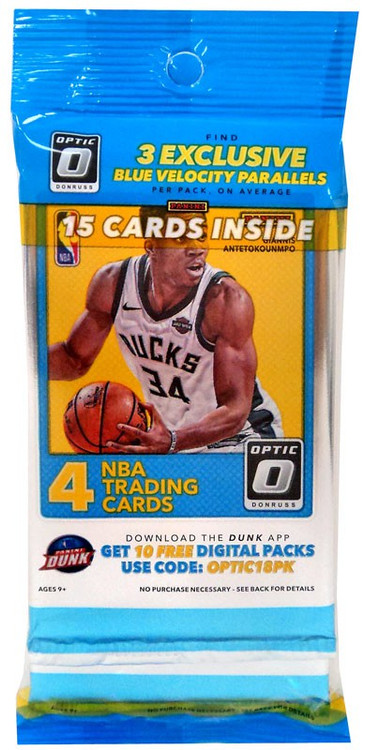 NBA Donruss 2017-18 Optic Basketball Trading Card VALUE Pack 15