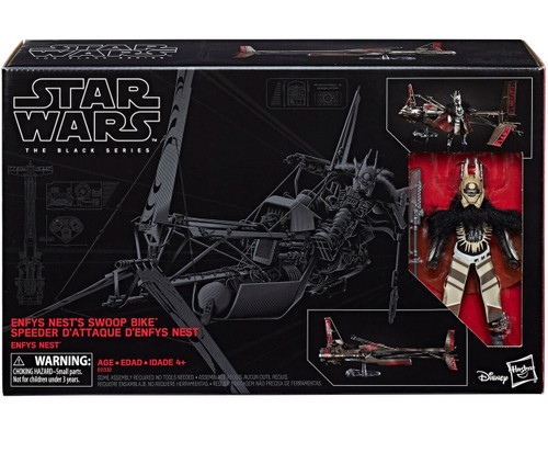 Star Wars Swoop バイクとフィギュアセット Star Wars Black Series Enfys Nest Swoop Bike 6 Action Figure Set