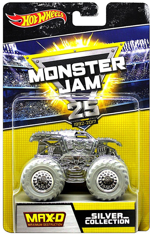 Hot Wheels Monster Jam 25 Silver Collection Max-D 164