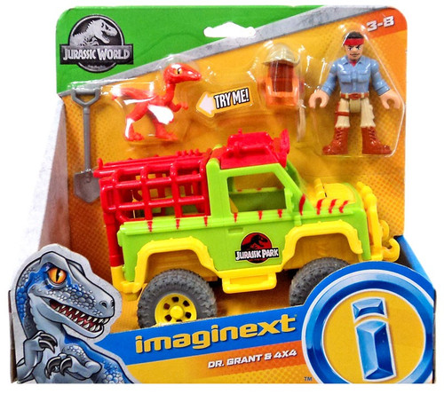 Fisher-Price Imaginext Jurassic World Coffret Camion de Capture avec 2 Figurines, inspiré de « La Colo du Crétacé », Jouet pour Enfant de 3 à 8 Ans