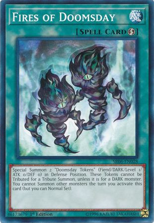 YuGiOh Lair of Darkness Structure Deck Common Fires of Doomsday SR06-EN028 YuGiOh Lair of Darkness Structure Deck Common Fires of Doomsday SR06-EN028