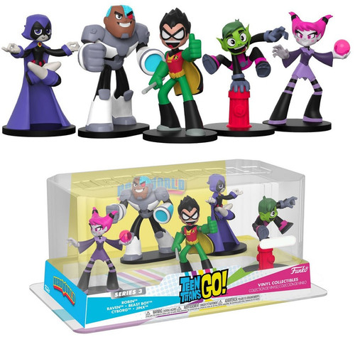 Funko DC Teen Titans Go Hero World Series 3 Robin, Raven, Beast