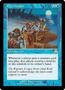 Magic The Gathering Prophecy Single Card Rare Overburden 39 - ToyWiz