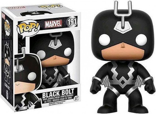 Funko Inhumans POP! Marvel Black Bolt Exclusive Vinyl Bobble Head #191  [Black & Silver Costume, Damaged Package]