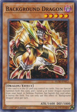 YuGiOh Flames of Destruction Single Card Common Background Dragon FLOD ...