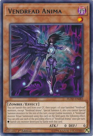 YuGiOh Flames of Destruction Single Card Rare Vendread Anima FLOD-EN083 -  ToyWiz