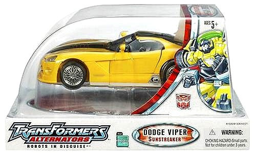 Transformers Alternators Dodge Viper SRT-10 Sunstreaker Action Figure  [Damaged Package]