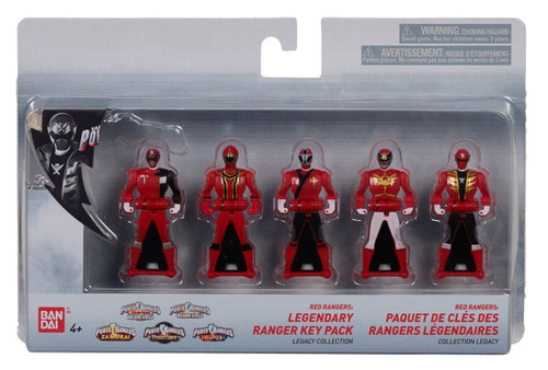 Power Rangers Legendary Ranger Key Pack Red Rangers Legacy