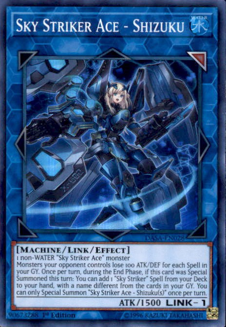 yugioh dark saviors single card super rare sky striker ace minimal business card