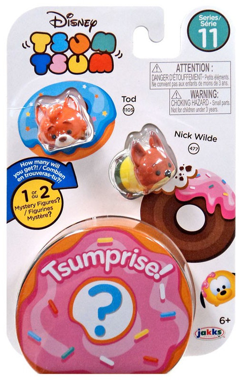 Disney Tsum Tsum Series 11 Tod Nick Wilde 1 Minifigure 3-Pack