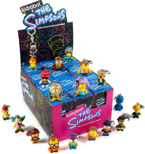 The Simpsons Vinyl Keychain CRAP-TACULAR 3 Mystery Box 24 Packs