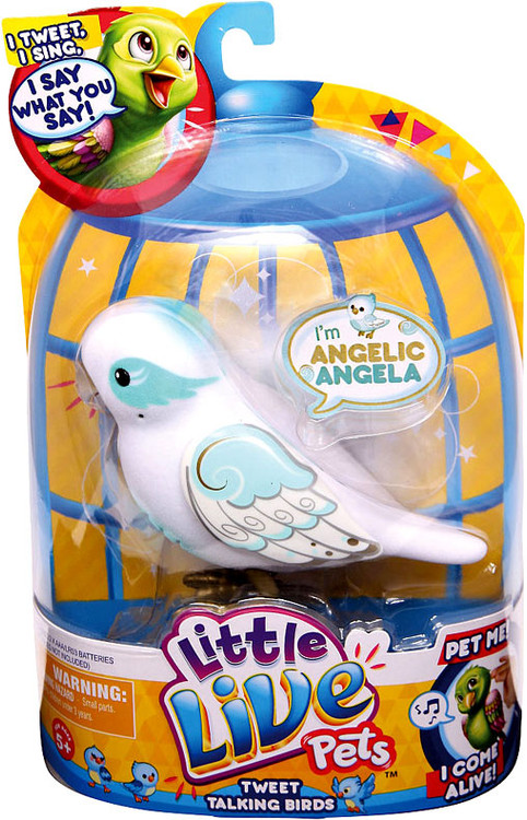 【激レア10インチアナログ】bird 童神 新品未開封 Little Live Pets Tweet Talking Birds Angelic Angela Figure Moose