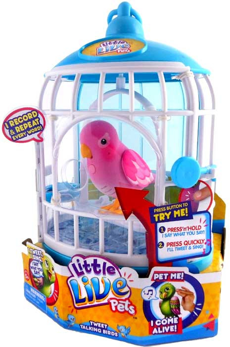 little live pets pink bird