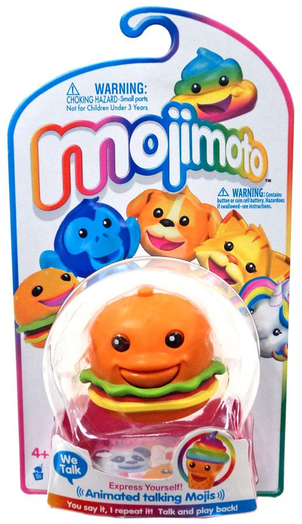 mojiji Mojimoto Animated Talking Mojis Cheeseburger Hanger Figure Cepia