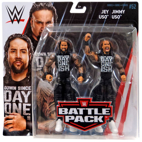 WWEフィギュア　２体セット WWE Wrestling Battle Pack Series 52 Jey Uso Jimmy Uso Action