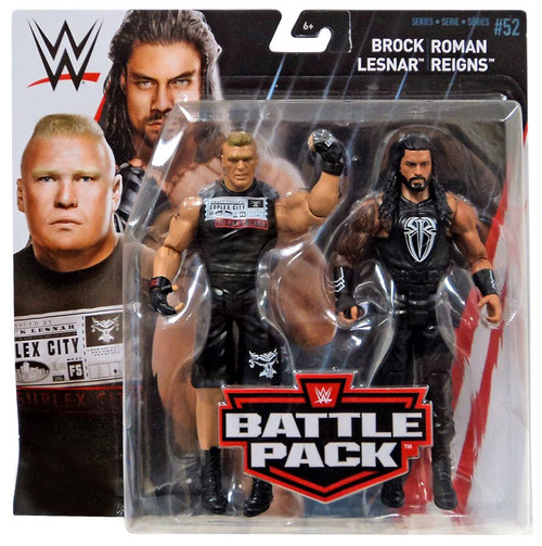 WWE Wrestling Battle Pack Series 52 Battle Pack Brock Lesnar Roman ...