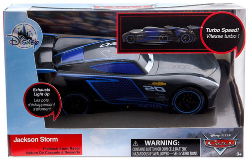 Disney Pixar Cars Cars 3 Pullback Stunt Racer Jackson Storm