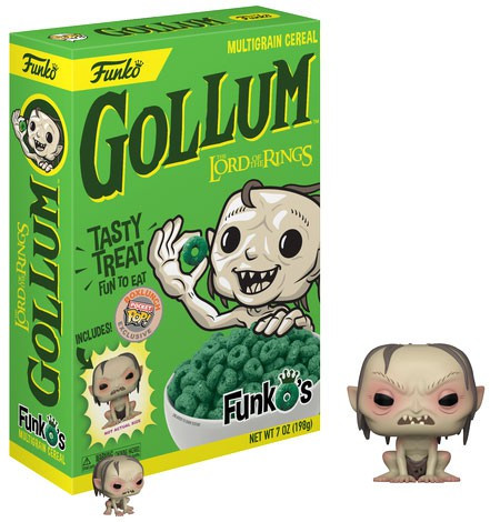 defekt dart sløring FunkOs Lord of the Rings Gollum Exclusive 7 Ounce Breakfast Cereal - ToyWiz