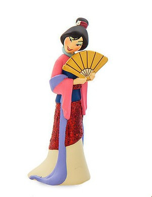 Disney Princess Mulan Mulan in Formal Costume Exclusive 3 PVC Figure  Glitter Loose - ToyWiz
