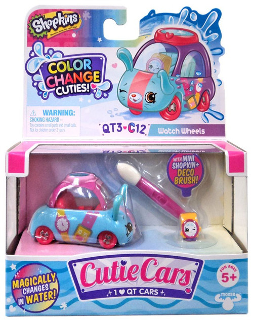 Shopkins Cutie Cars Color Change Cuties Watch Wheels Figure Pack