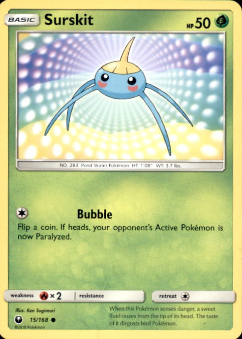 surskit pokemon card 76/101 - Ex Hidden Legends If heads Surskit 6/197 Reverse Holo Pokemon