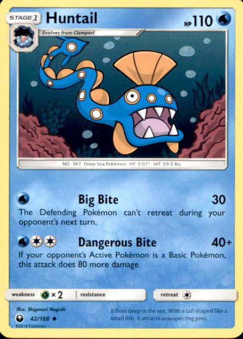Pokemon Trading Card Game Celestial Storm Uncommon Huntail #42