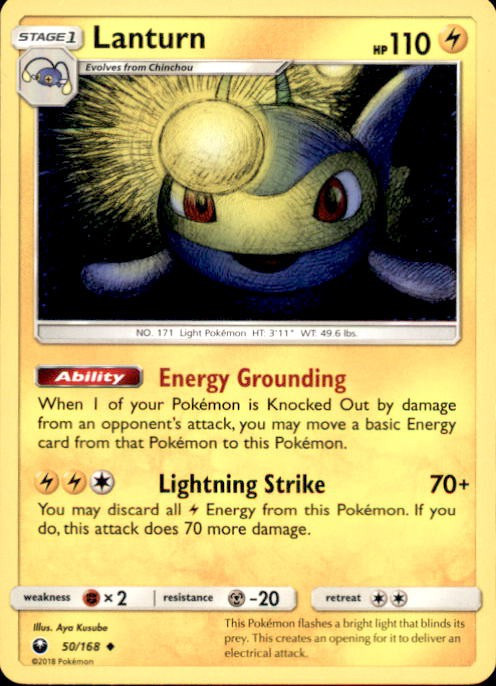 pokemon card lanturn Over the Brick  Pokmon Pokmon Hit Points120 HP Form Pokemon TCG - SV3a -