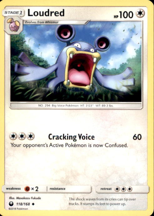 Pokemon Trading Card Game Celestial Storm Single Card Uncommon Loudred 118  - ToyWiz