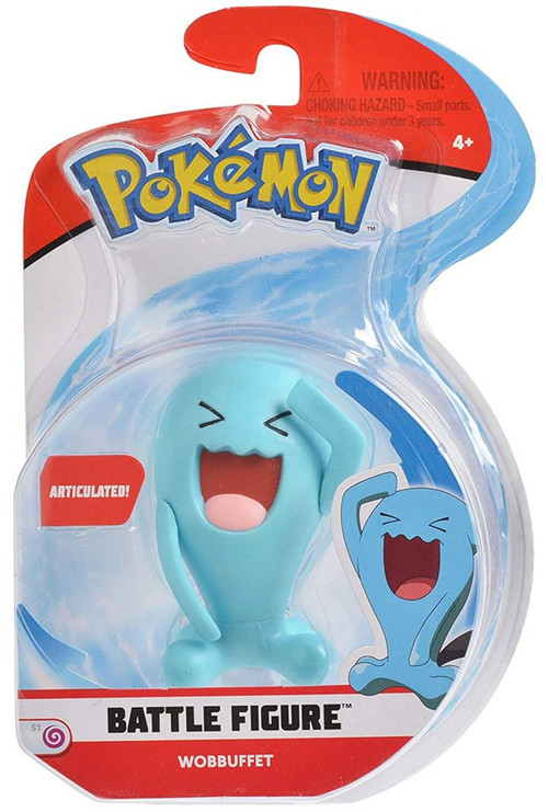 Pokemon Series 1 Battle Figure Wobbuffet 3 Figure Wicked Cool Toys