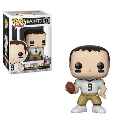 Funko NFL New Orleans Saints POP Football Drew Brees Vinyl Figure 11 Black  Jersey, Damaged Package - ToyWiz