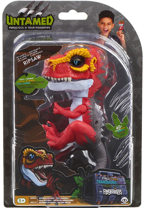 Fingerlings Untamed Dinosaur Ripsaw the T-Rex Figure Red