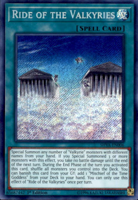destiny hero plasma yugioh card Yu-Gi-Oh! - Ride of The Valkyries - SHVA-EN006 - Secret Rare - 1st Edition Gains 200 ATK for each of your opponents banished monsters. Valkyrie Vierte - SAST-EN089 Super