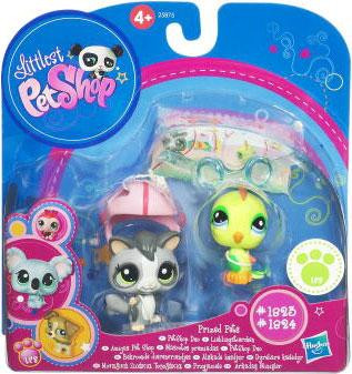 Littlest Pet Shop Prized Pet Pairs Series 1 - Cat & Polar Bear Figure Set - View #2