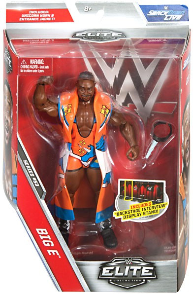 WWE Elite Collection Figura Action Big E - Mattel DJX86, Statuetta Articolata