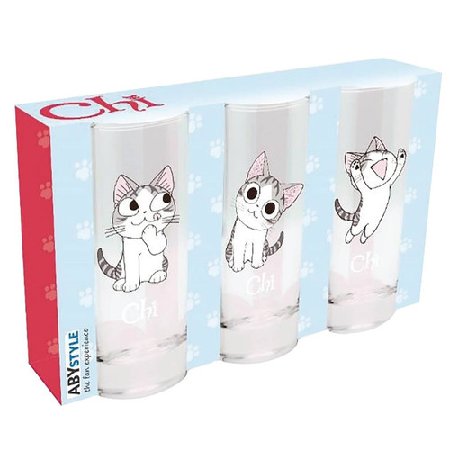 ABYSTYLE Chi‘s Sweet Home Trinkglas – 400 Ml, Mit Katzenmotiv, Offiziell Lizenziert