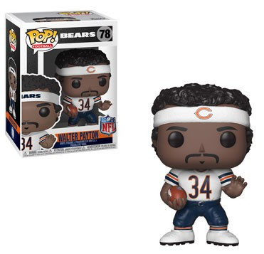 Funko NFL Chicago Bears POP Football Walter Payton Vinyl Figure 78 White  Jersey - ToyWiz