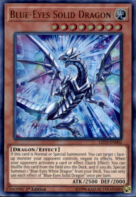 YuGiOh White Dragon Abyss Single Card Ultra Rare Blue-Eyes Solid