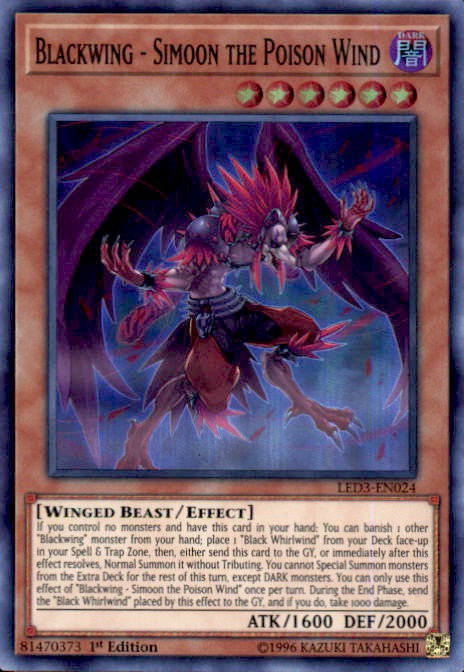 yugioh white dragon abyss single card super rare blackwing minimal business card