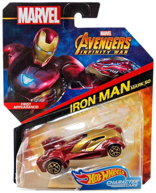 Hot Wheels Avengers Infinity War Character Cars Iron Man Mk 50 Diecast