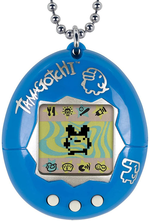 Tamagotchi The Original Gen 2 Blue Silver 1.5 Virtual Pet Toy