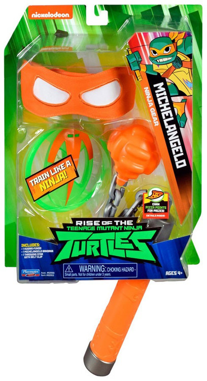 Giochi Preziosi TMNT Rise Off - Michelangelo Popup Attack, Tartaruga Ninja Deluxe Con Suoni E Capriola - 6
