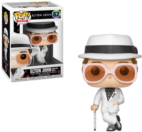 Funko Elton John POP Rocks Elton John Vinyl Figure 62 White Suit