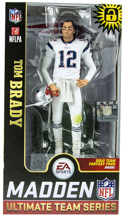 McFarlane Toys NFL New England Patriots EA Sports Madden 19 Ultimate Team  Series 1 Tom Brady Exclusive Action Figure [White Uniform]